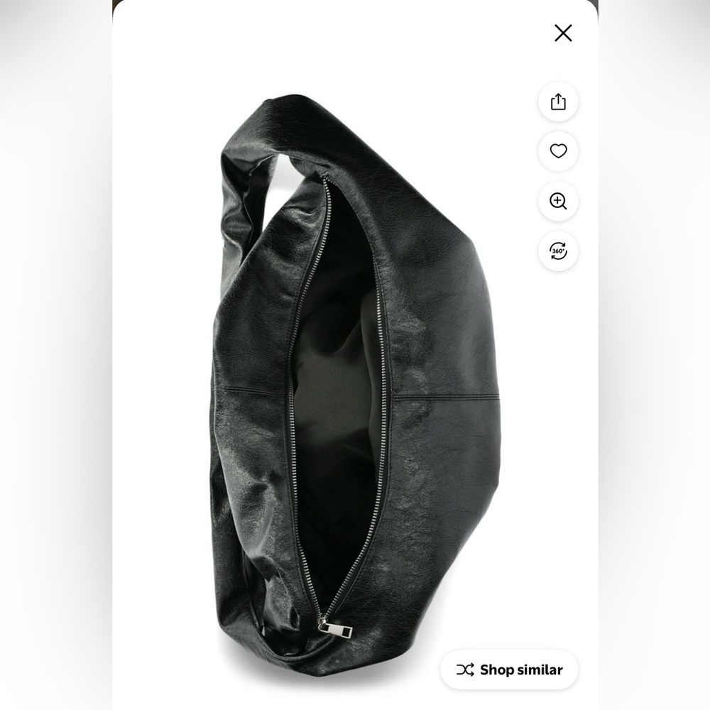 No Boundaries Black studded Hobo Bag - Picture 3 of 3